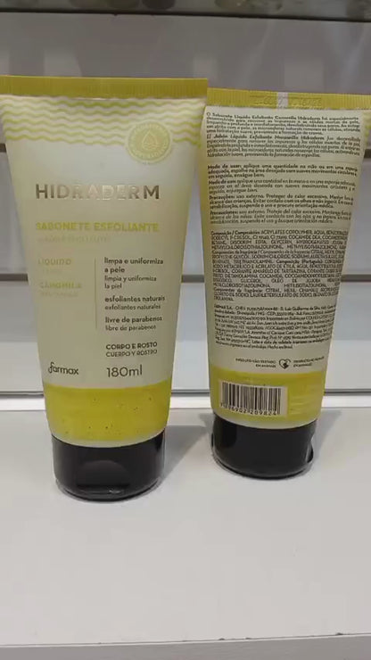 Sabonete Líquido Esfoliante Hidraderm 180ml Camomila