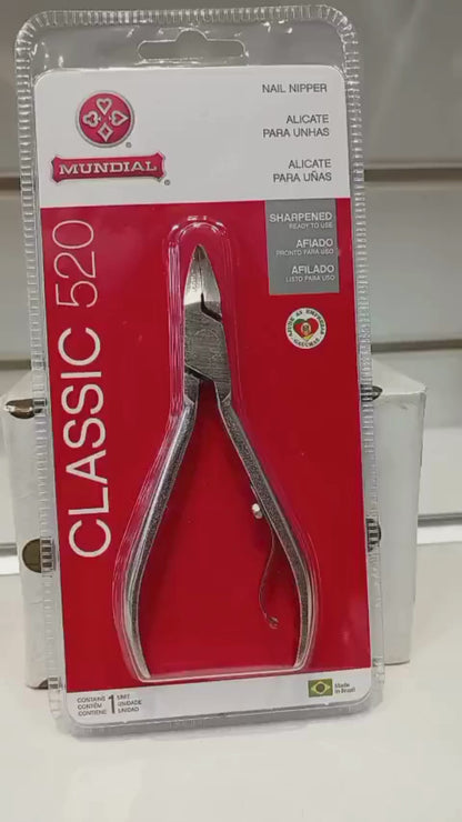 Alicate Para Unhas Classic 520 Em Inox Mundial