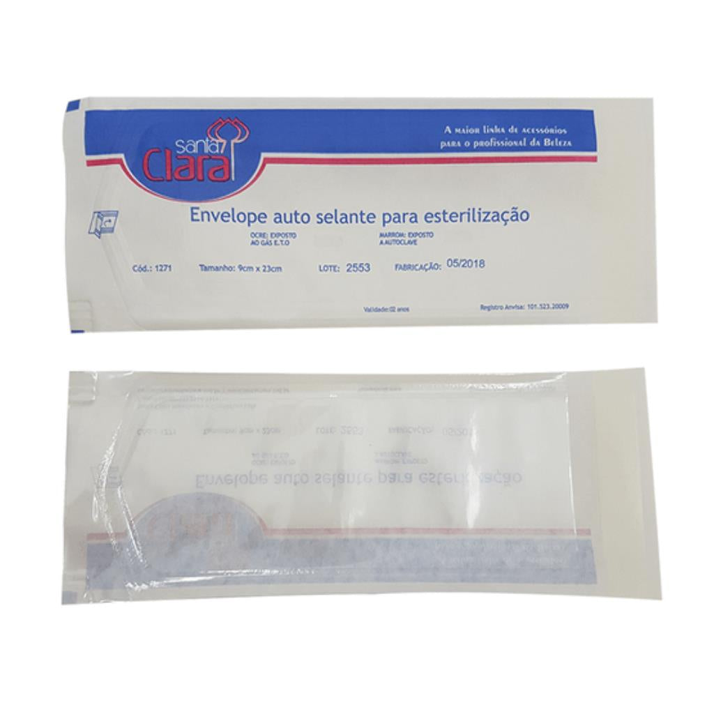 Envelope Auto Selante Para Esterilização Com 20 Unidades Santa Clara