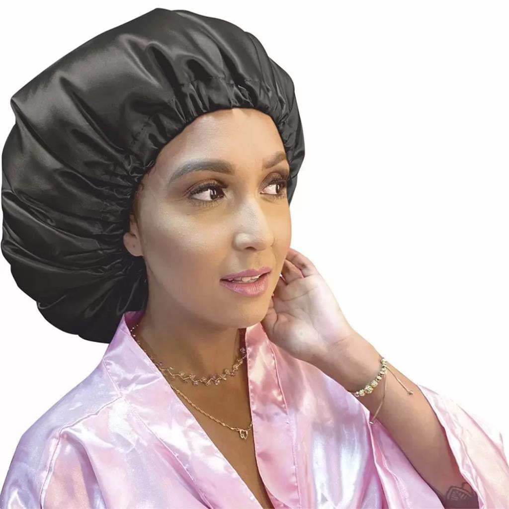 Touca De Cetim Anti Frizz Para Cabelos Volumosos Santa Clara